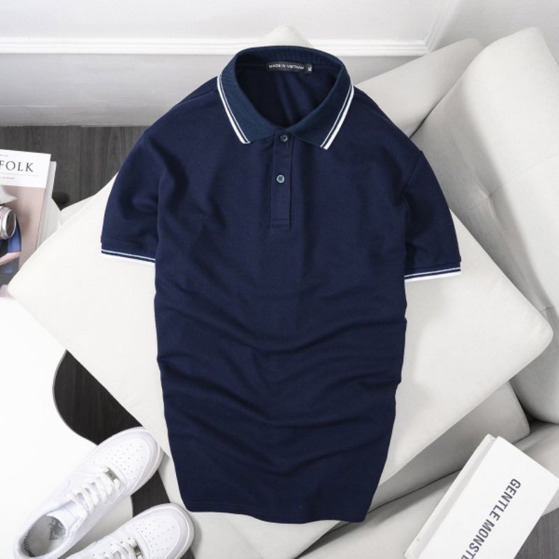 Áo Thun Nam Ngắn Tay Cổ Bẻ  Chất Cá Sấu Mềm Mát Kiểu Dáng Hàn Quốc Siêu Đẹp, Ao Polo Nam Chất Cotton