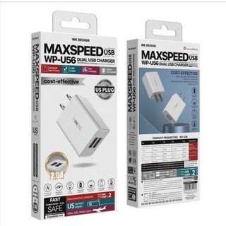 Củ sạc nhanh WP-U56 2 cổng Maxspeed (2A)