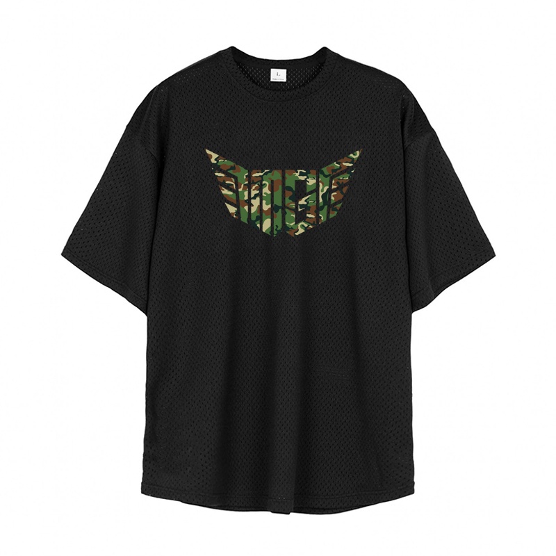 Áo Thun Thể Thao Tay Ngắn Phối Lưới Khô Nhanh Thời Trang Cho Nam