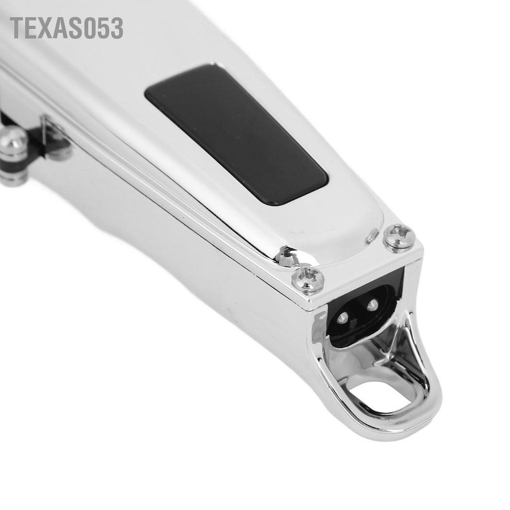 [Hàng HOT] SK-827 Tông đơ cắt tóc tặng kèm 4 đầu cắt và phụ kiện chuyên nghiệp màu bạc sạc USB độ ồn thấp cho nam【Texas053】