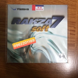 Mặt vợt bóng bàn Yasaka RAKZA 7 Soft Hàng Đức chính hãng