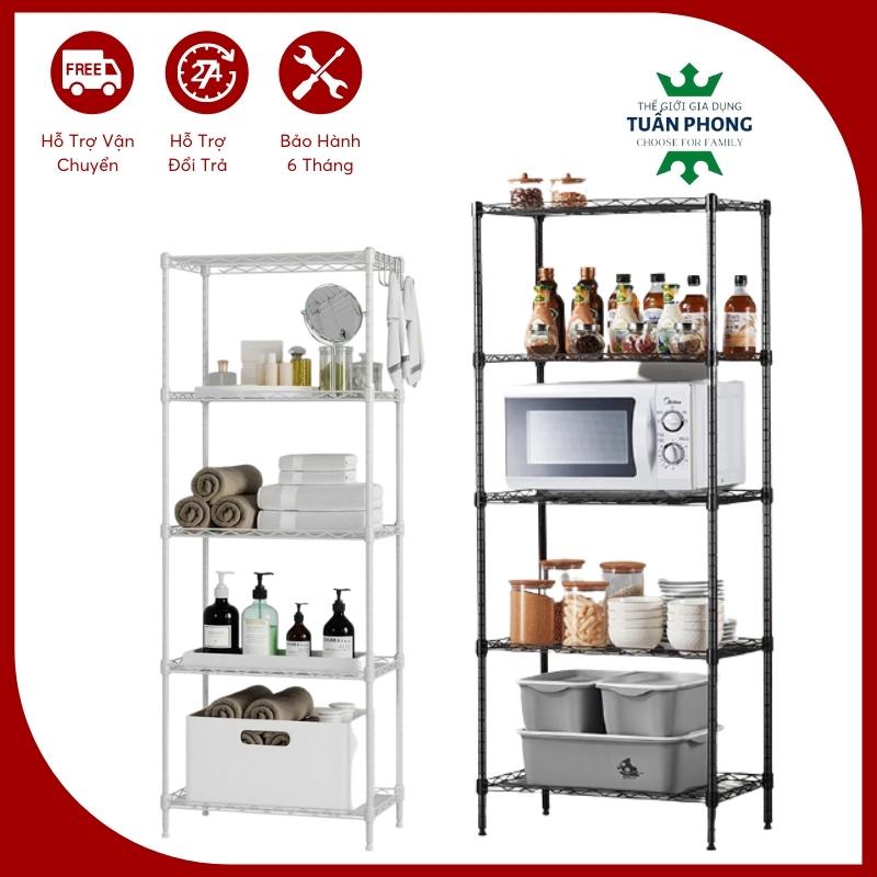Kệ Lò Vi Sóng,Kệ Để Đồ Nhà Bếp 4-5 Tầng Lắp Ghép(Có Thể Điều Chỉnh Kích Thước)Chịu Lực 100Kg.Giá Để Đồ Đa Năng