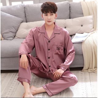 Đồ ngủ Pijama đôi Lụa cao cấp mầu đậu ( có clip + ảnh thật )