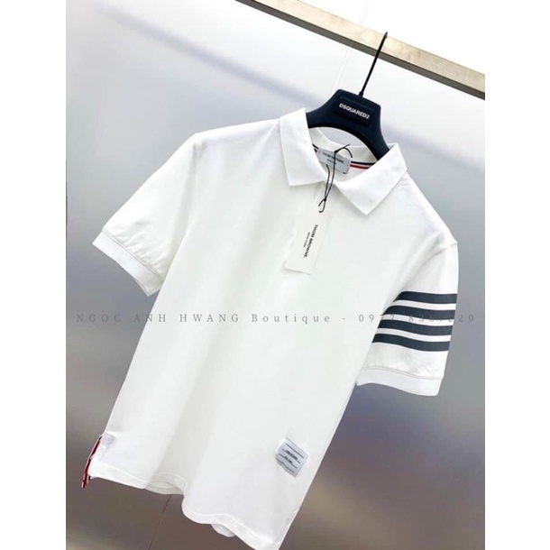Áo Polo Thom 4 Sọc Tay Hot Cháy Phố 2022