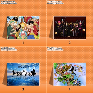 Postcard cao cấp - poster anime one piece - đảo hải tặc - onepiece by v-art