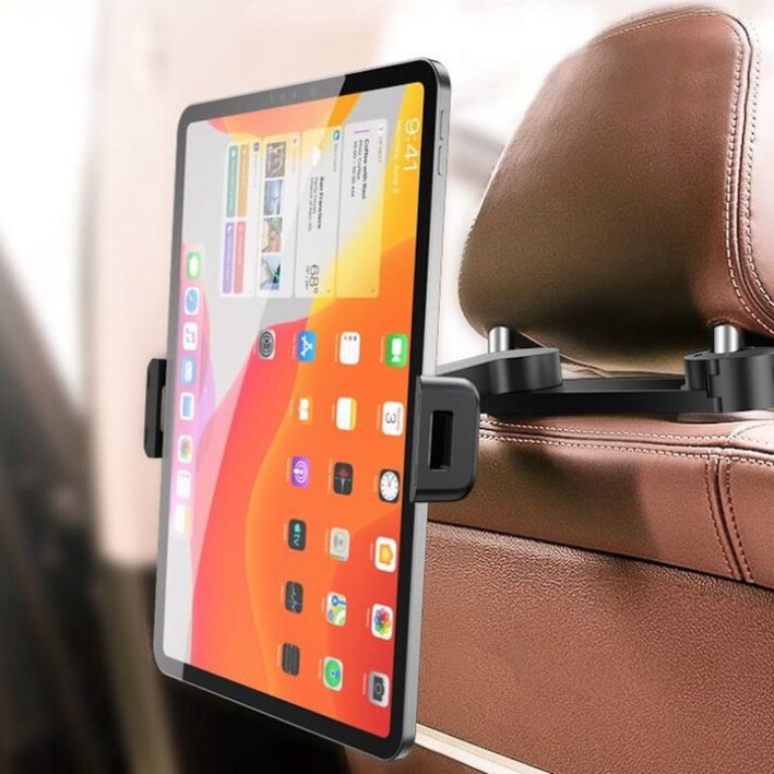 Giá đỡ điện thoại, ipad, máy tính bảng cài sau ghế ô tô Thương hiệu cao cấp Baseus mã SULR-A01 - HÀNG CHÍNH HÃNG