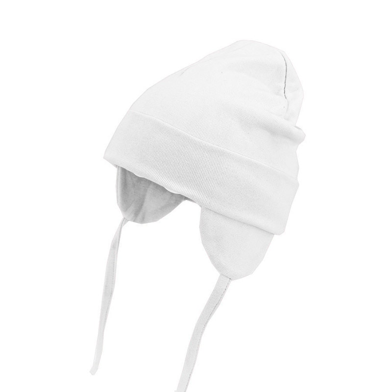 Mũ Trùm Tai Giữ Ấm Bằng Cotton Mềm Màu Trơn Thời Trang Thu Đông Cho Bé
