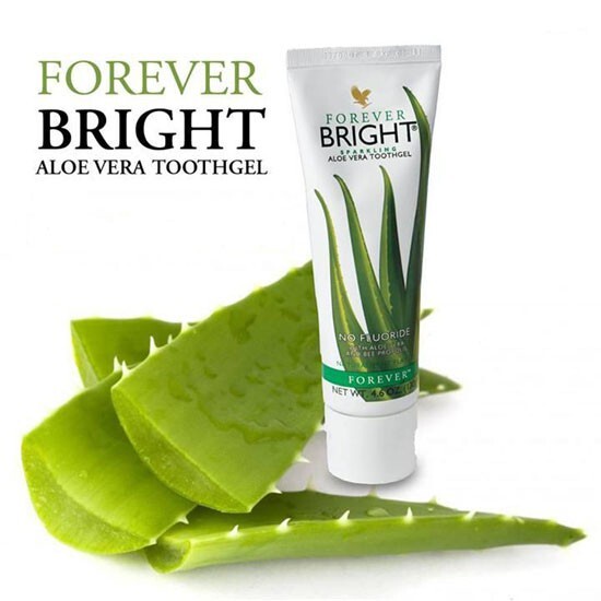 Kem đánh răng Lô Hội FOREVER BRIGHT Mỹ không có florua trắng răng và không bào mòn men răng 130g Linh Giang chínhhãng