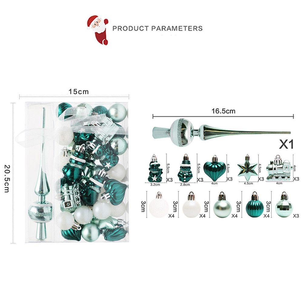 Set 1 / 34 Trái Châu Trang Trí Cây Thông Noel