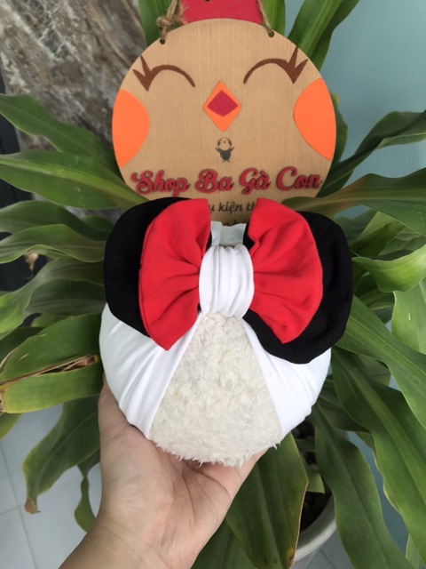 Mũ turban cho bé shop ba gà con