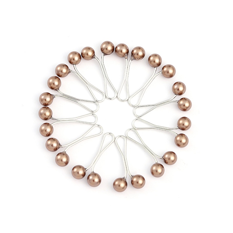 12pcs/set Hijab Shawl Scarf Ladies Muslim Scarf Fixing Hijab Clip Pearl Brooch Pin Jewelry Gift for Girls Friends