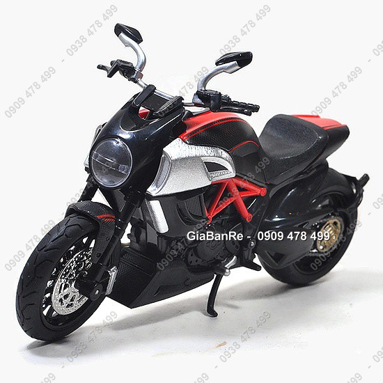 XE MÔ HÌNH TỈ LỆ 1:12 - MOTO DUCATI DIAVEL - H1TOY - CÓ ĐÈN ÂM THANH - 8644