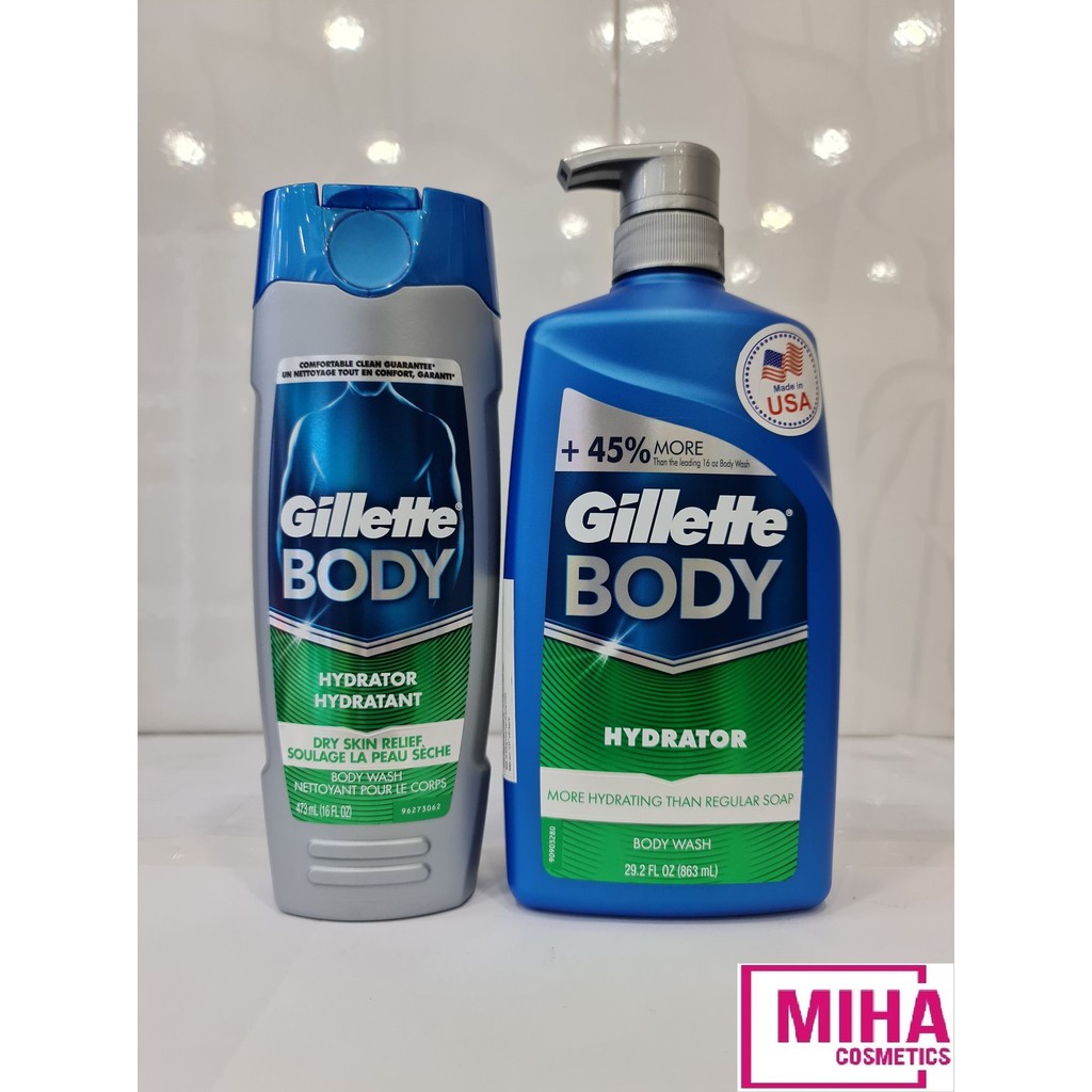 Sữa Tắm Dạng Gel Gillette Body Hydrato Body Wash USA