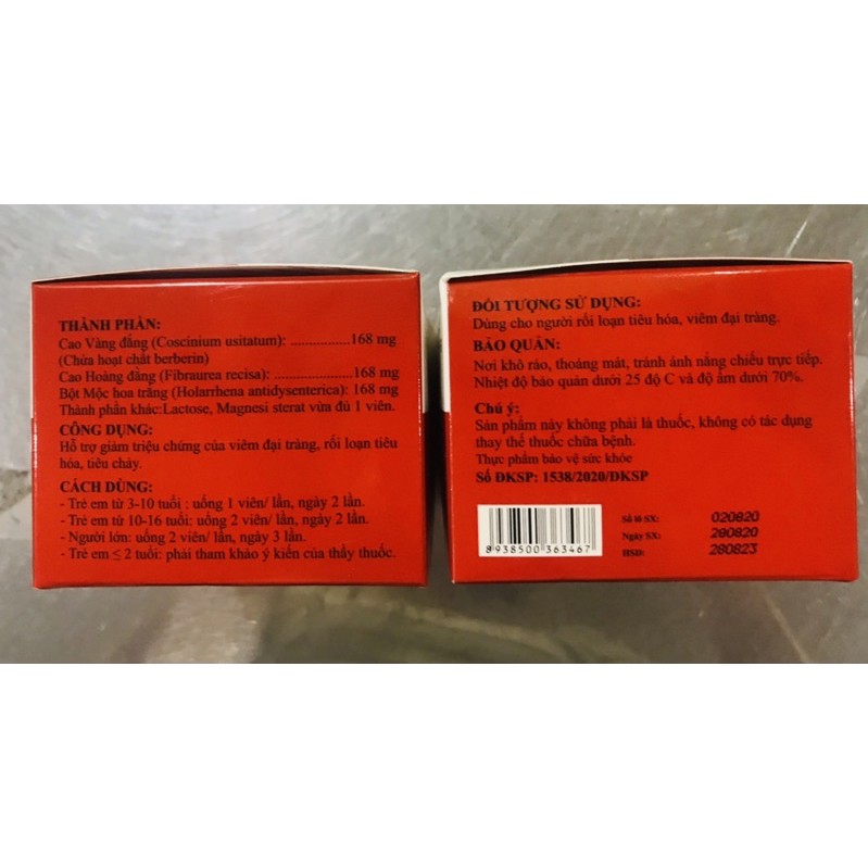 Ci BABERIN Vinaphar - - Hỗ trợ rối loạn tiêu óa , đầy bụng, chướng hơi ,tiêu chảy