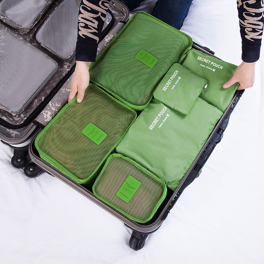Bộ 6 túi đựng vật dụng đi du lịch tiện dụng