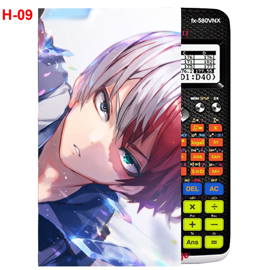 Decal Máy tính CASIO fx570, fx580...anime Học viện Anh Hùng, MY-HERO-ACADEMIA