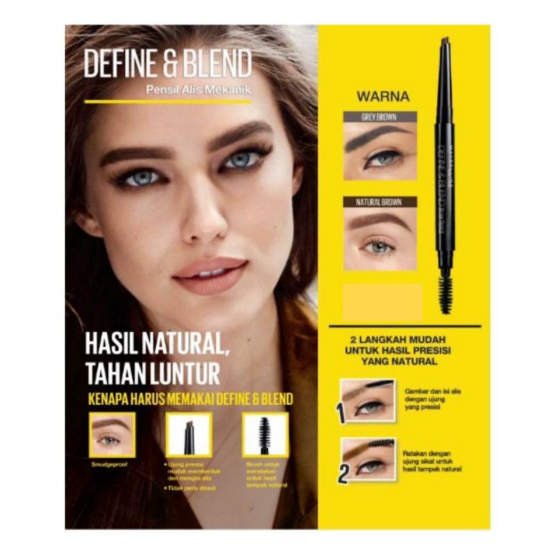 (hàng Mới Về) Bút Kẻ Chân Mày Maybelline Chất Lượng Cao Tiện Dụng