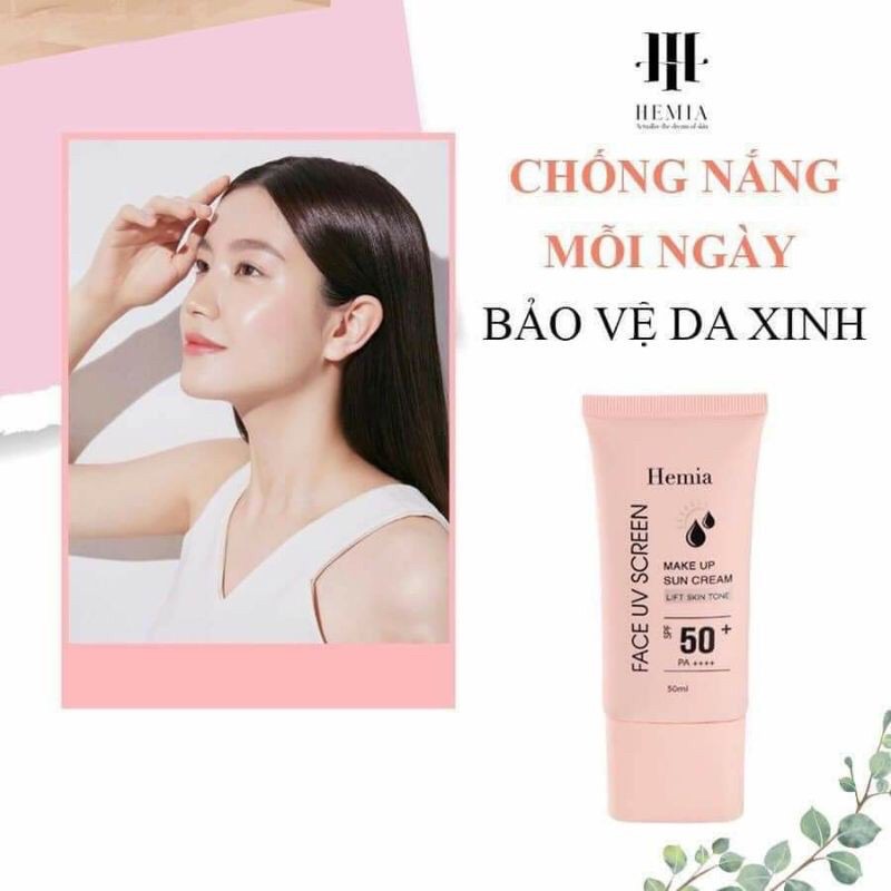 Kem chống nắng Hemia dành cho mặt( Hemia Hàn Quốc ) Hemia MaKe Up Sun Cream