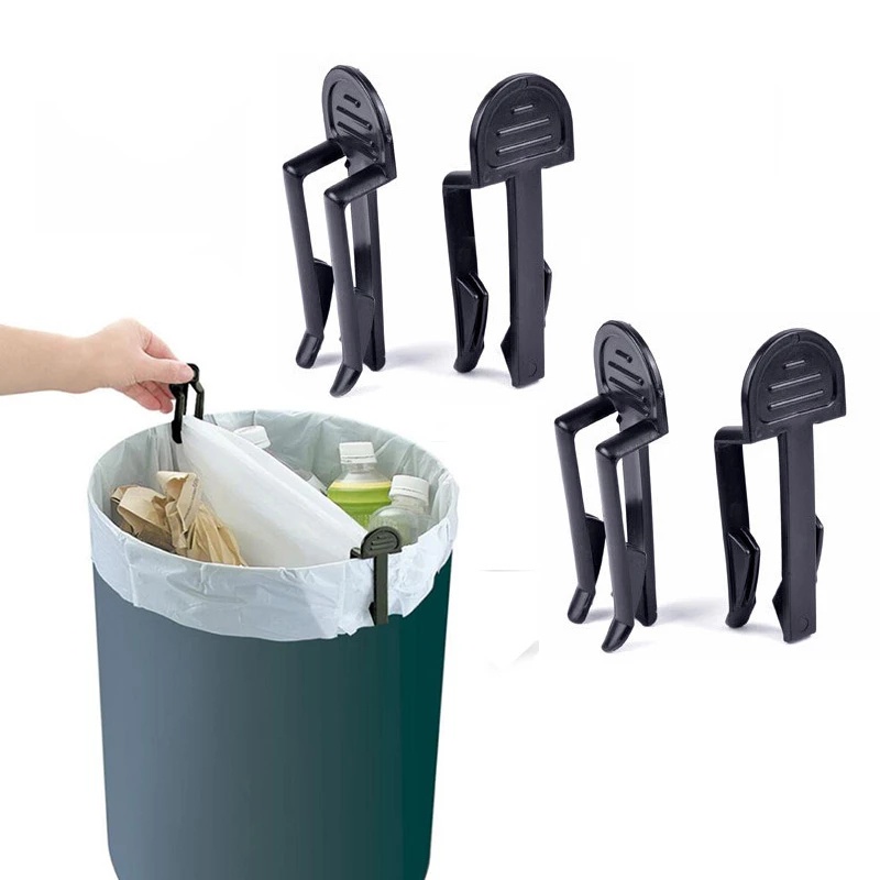 Bộ 2 kẹp cố định túi đựng rác bằng nhựa cho văn phòng/ gia đình