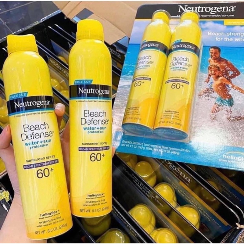 Xịt chống nắng Neutrogena đi biển SPF size to 240 gram