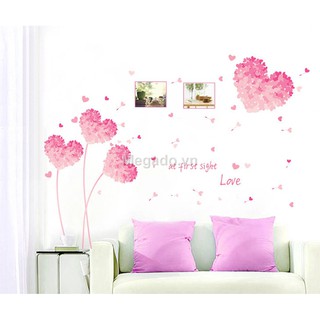 Decal trái tim hồng A902
