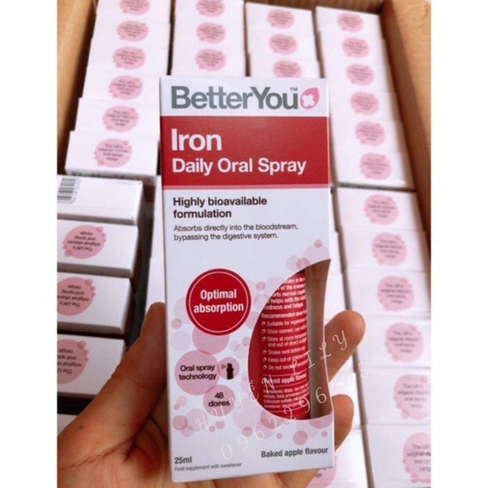 Bổ sung sắt dạng xịt Better You 25ml của Anh