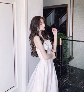 (Có Sẵn) ☁️ MAXI TRẮNG XẾP LY NGỰC ☁️ (có ảnh thật)