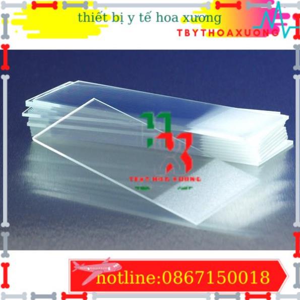 Lam kính hiển vi trong suốt 7102, mài mờ 7105 (hộp 50 - 72 kính)
