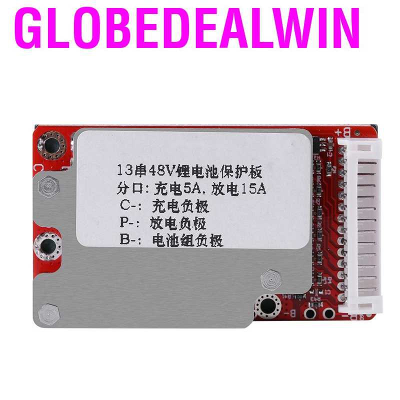 Bảng mạch bảo vệ pin Li-ion Lithium 18650 13S 45A 48V/54.6V BMS PCB OB chuyên dụng