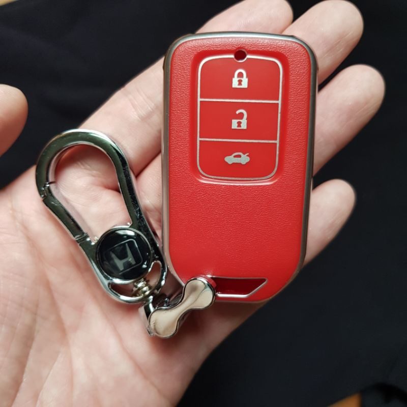 Ốp (Vỏ) Chìa Khoá Ô Tô / Chìa Smartkey 3 Nút Bấm Cho Ô Tô Hãng Honda Dòng Xe CRV, HRV, XRV, Civic, Accord [Hàng Cao Cấp]