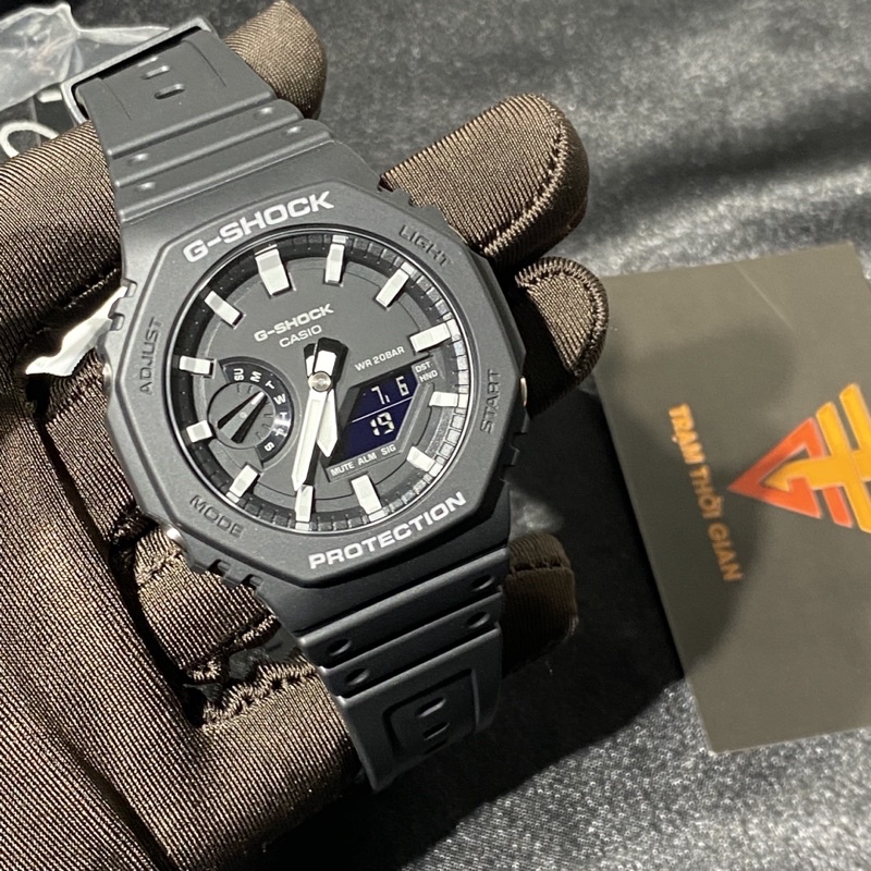 Đồng hồ nam Casio G-shock GA-2100-1A- Kích thước vỏ : 48,5×45,4×11,8mm