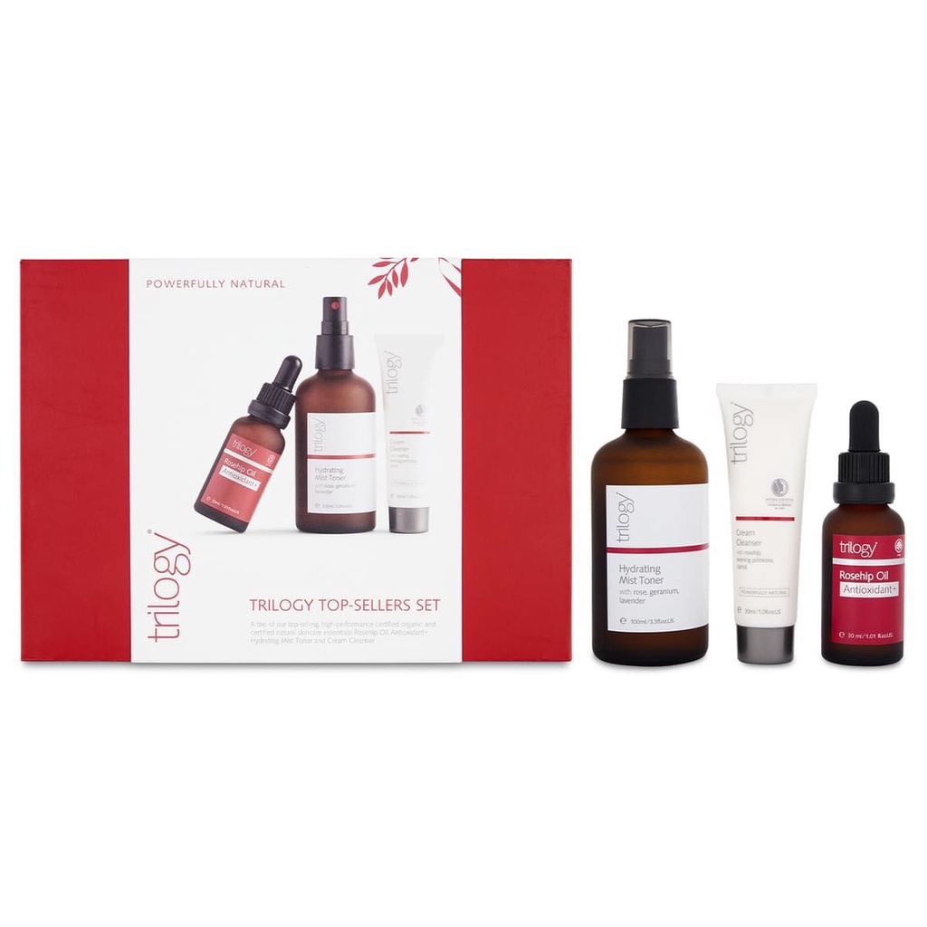 [SALE MẠNH] Set dưỡng da Trilogy Antioxidant Kit gồm oil và toner full size