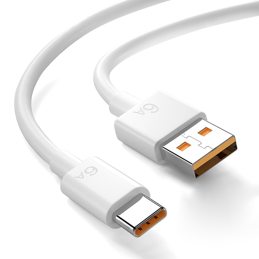 Cáp Sạc Nhanh USB Type C 6A 65W Cho Huawei Xiaomi OPPO
