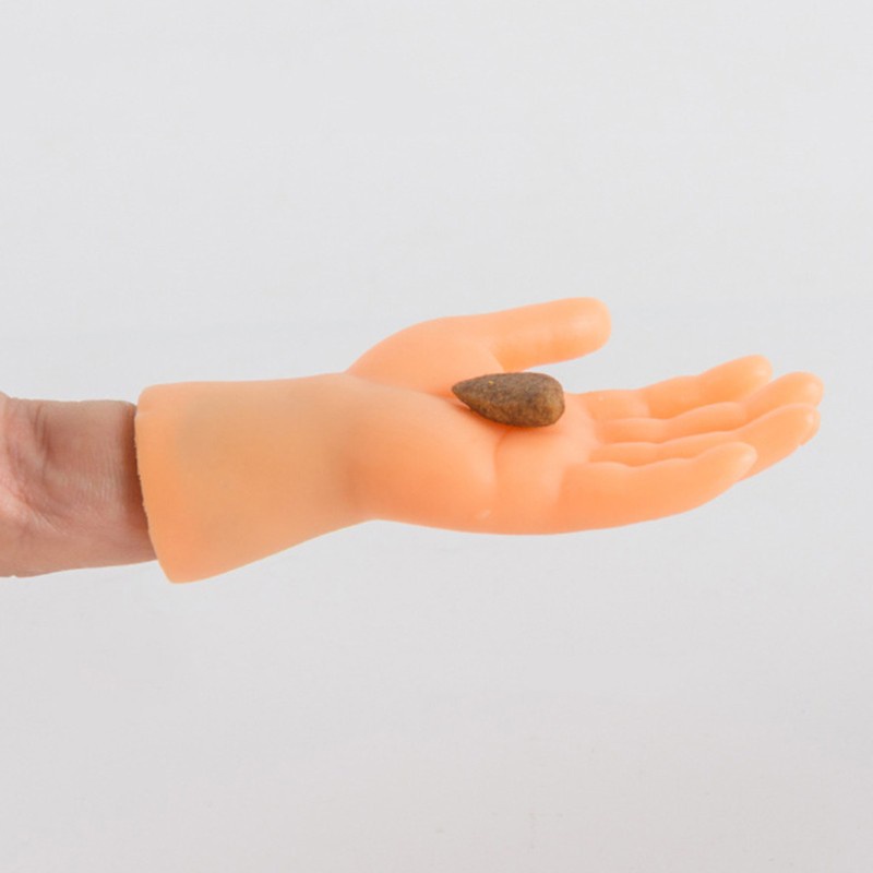 Đồ chơi hình bàn tay mini đeo ngón tay vui nhộn dùng mát xa dành cho mèo cưng