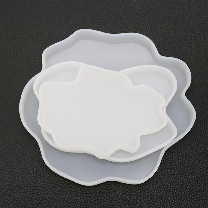 Khuôn silicon làm phụ kiện trang trí bàn hình dáng không đều thủ công DIY độc đáo