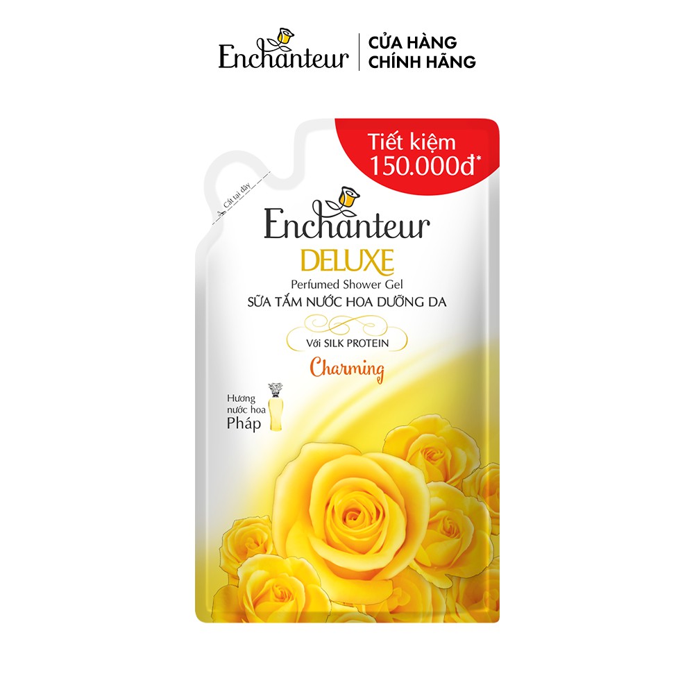 Túi Sữa tắm hương nước hoa Enchanteur Charming 900gr