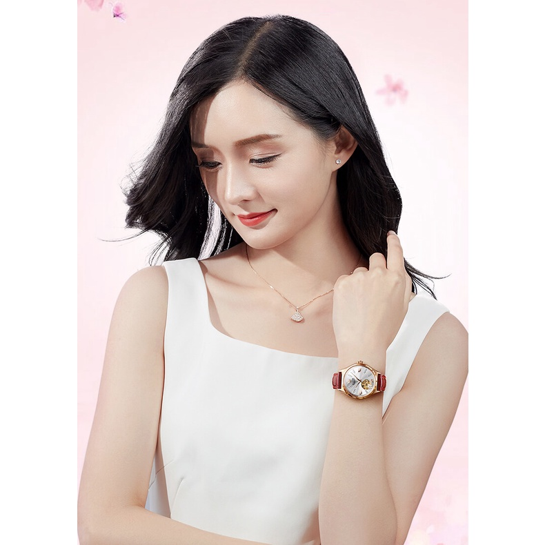 Đồng hồ nữ chính hãng KASSAW K990-4 Kính sapphire ,chống xước,Chống nước ,BH 24 tháng,Máy cơ (Automatic) ,dây da xịn