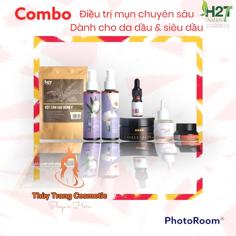 Combo chăm sóc da ngăn ngừa mụn hiệu quả H2T natural cosmetic❤️FREESHIP❤️