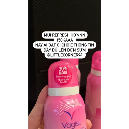 Xịt khử khuẩn khô và dung dịch vệ sinh Vagisil