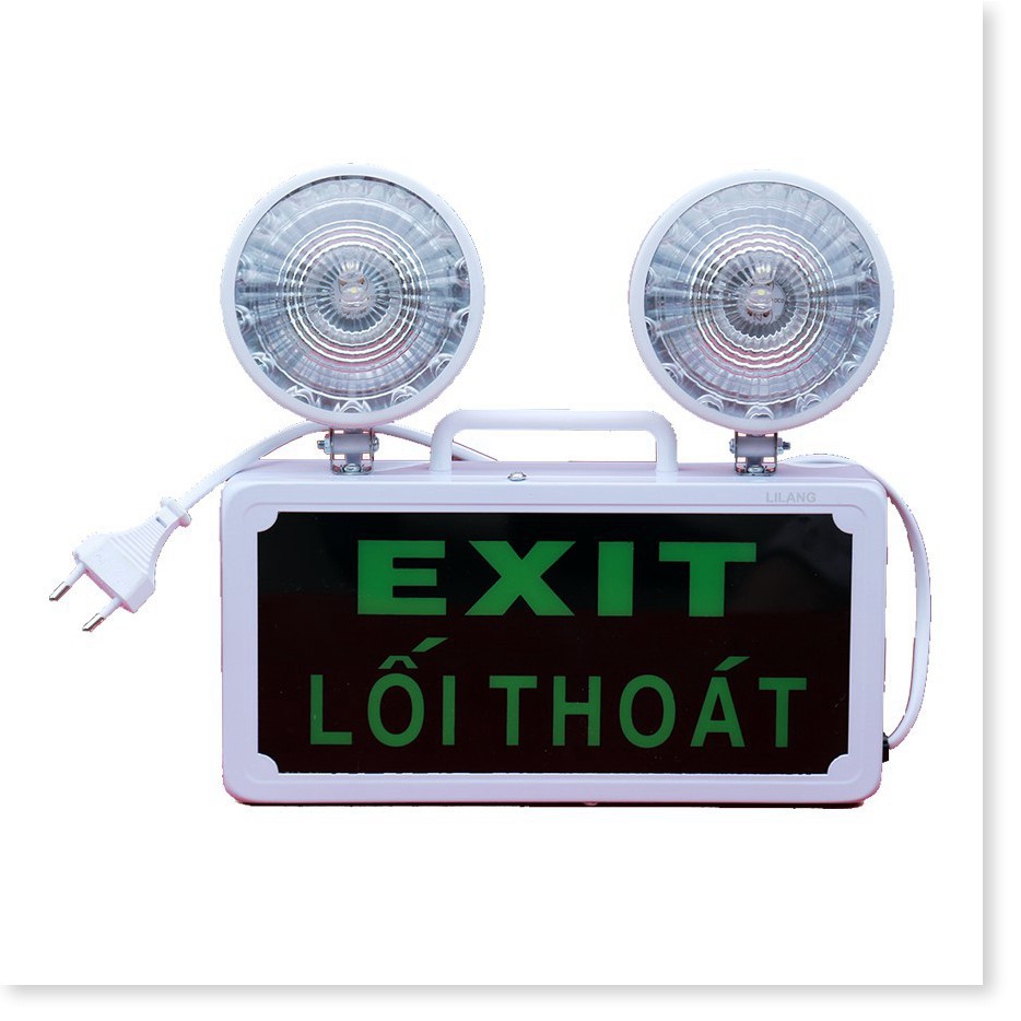 Đèn sự cố khẩn cấp ⛔GIÁ SỈ⛔  Combo 2 Đèn báo thoát hiểm EXITđèn an toàn phù hợp lắp cho khách sạn 8552