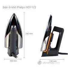 Bàn ủi khô Phillips HD1172 1000W