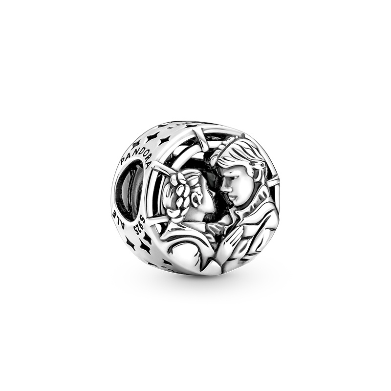 PANDORA Ống Heo Tiết Kiệm Bằng Cao Su Hình Nấm / Vịt / Mèo Con / Quả Bóng Thủy Tinh Có Dây Hạt