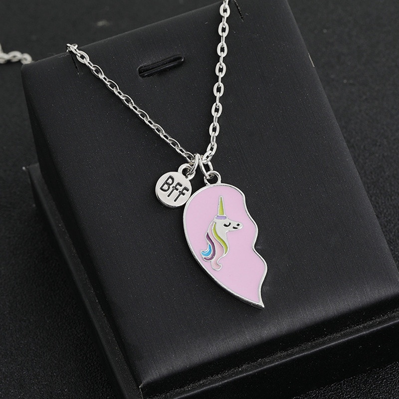 flowersqueen Vòng cổ Hợp Kim Mặt Hình Kỳ Lân Xinh Xắn Cho Nữ