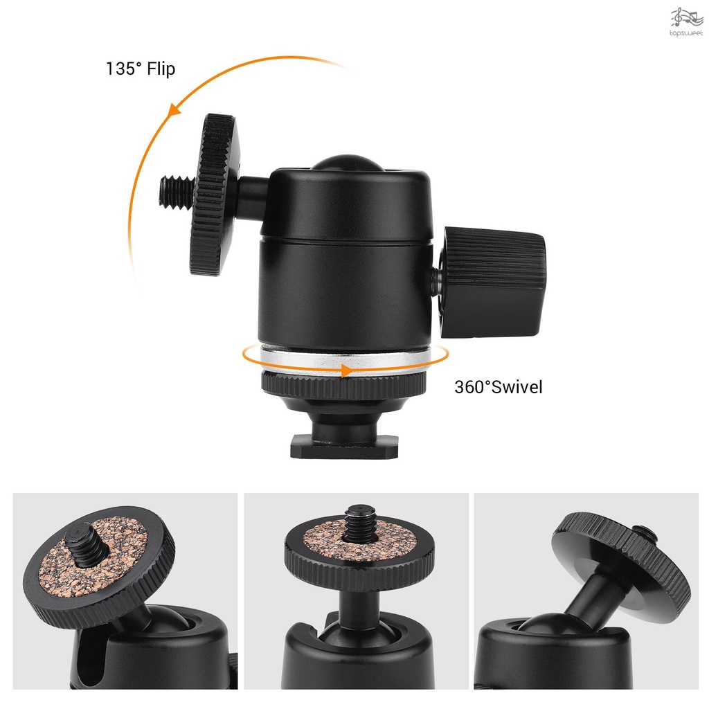 Đầu Bi Mini Xoay 360 Độ Với Ốc Vít 1 / 4 Inch Cho Giá Đỡ Ba Chân Máy Ảnh Túi Đựng Đồ Dùng 11lbs Tiện Dụng | BigBuy360 - bigbuy360.vn