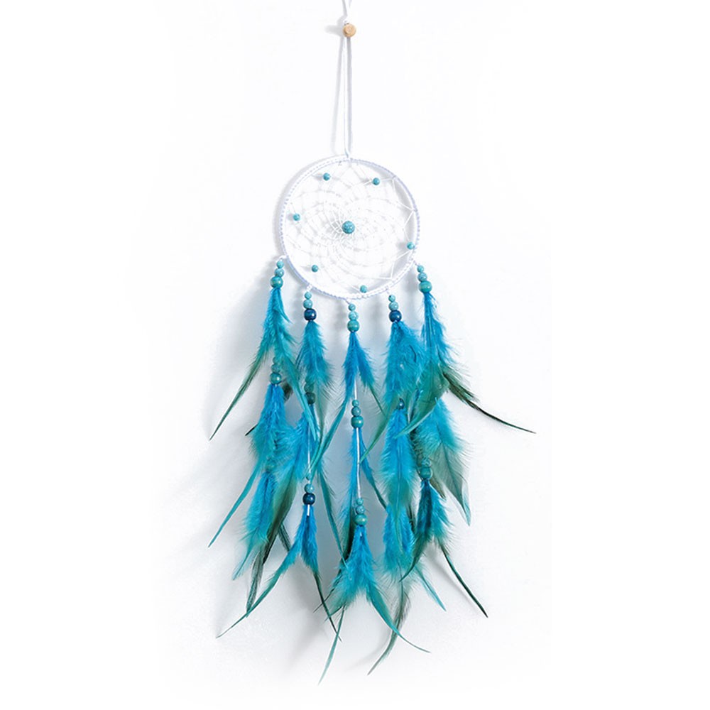 Dreamcatcher Màu Xanh Dương Dùng Trang Trí Xe Hơi