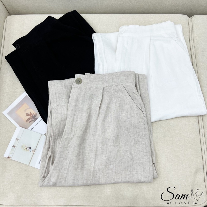 QUẦN XUÔNG ĐŨI DÁNG DÀI 1 CÚC VITAGE CHẤT ĐẸP QUẢNG CHÂU MS19772