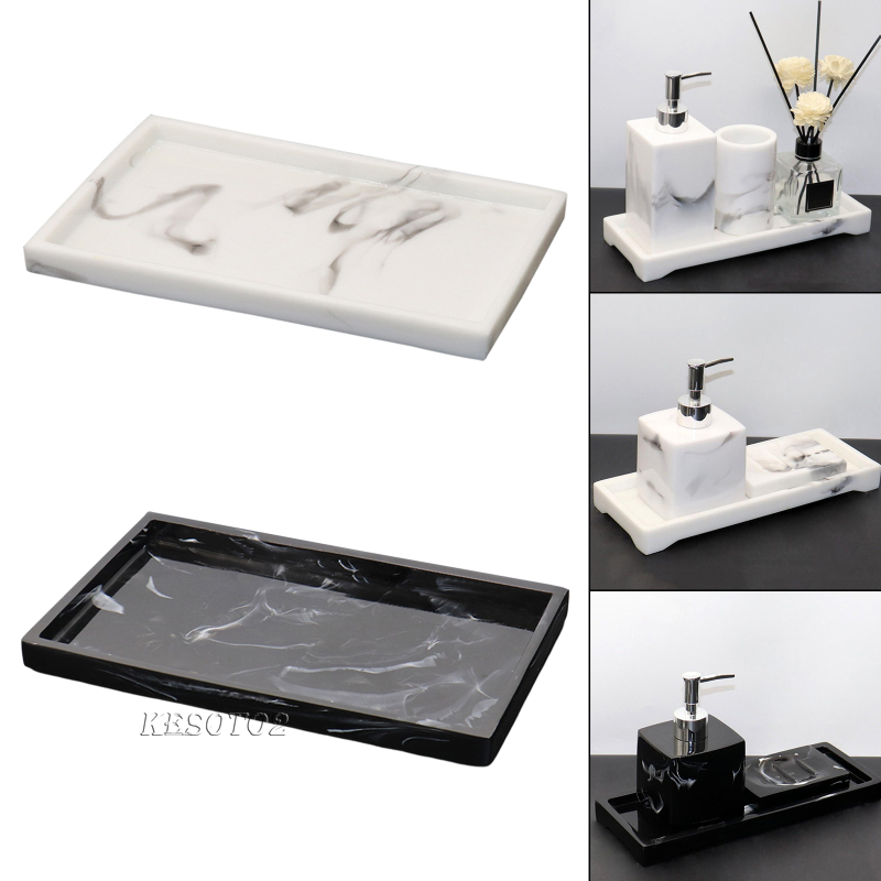 Khay Nhựa Resin Sang Trọng Đựng Nước Hoa / Nước Hoa / Mỹ Phẩm Để Bồn Tắm Nhà Bếp