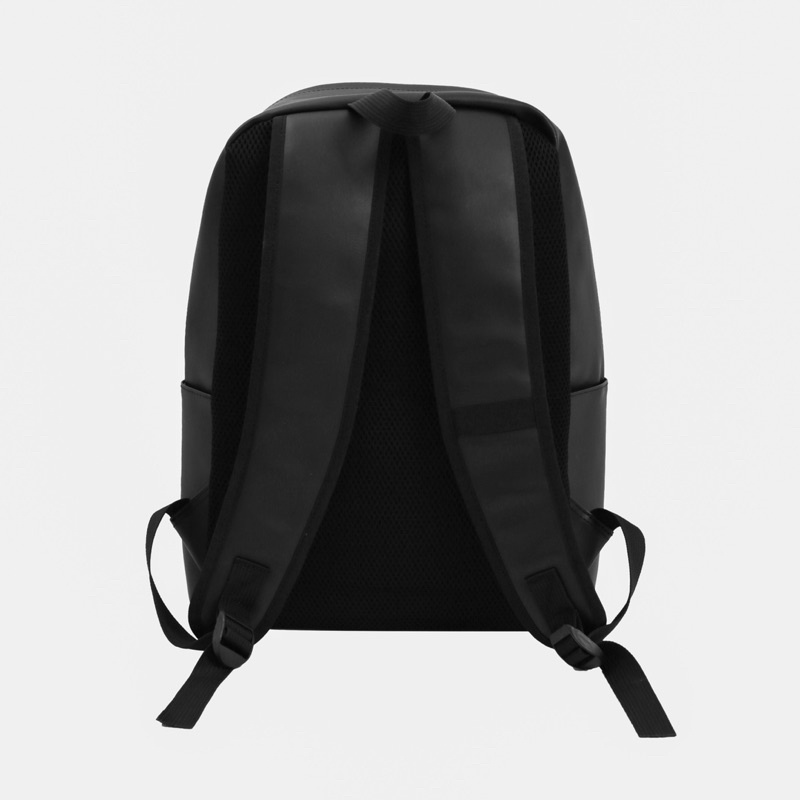 Balo da đen unisex siêu nhẹ, chống thấm nước, kiểu dáng basic phù hợp với cả nam và nữ - novstore