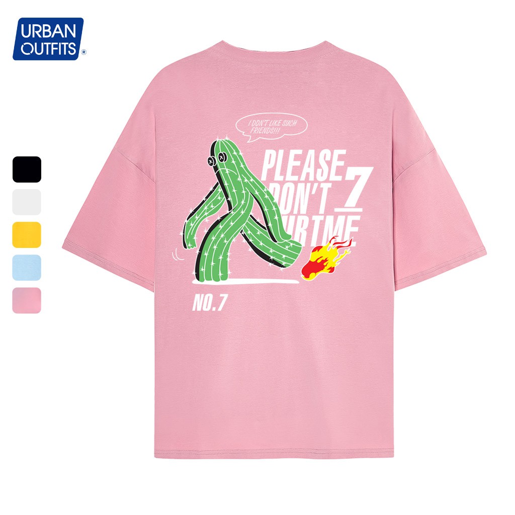8 Màu ATO06 Áo Thun Tay Lỡ Nam Nữ Form Rộng URBAN OUTFITS In Xương Rồng Cotton 4 Chiều Local Brand