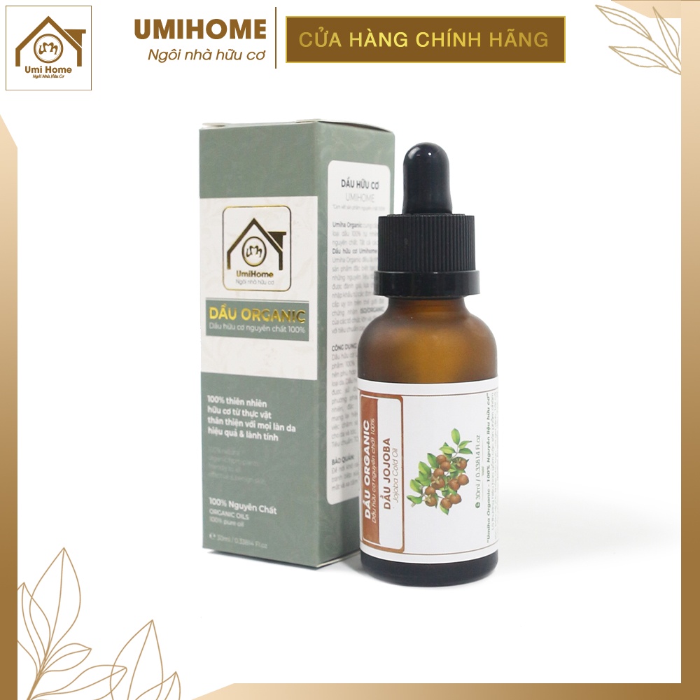 Dầu Jojoba UMIHOME nguyên chất dưỡng ẩm, kiềm dầu, massage và tẩy da chết hiệu quả cho da 30ml